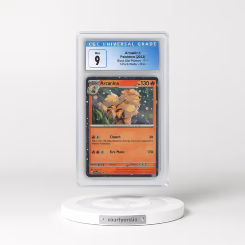 2023 Black Star Promos - Scarlet & Violet SVP EN #011 Arcanine - 3-Pack Blister Holo (CGC 9 MINT)