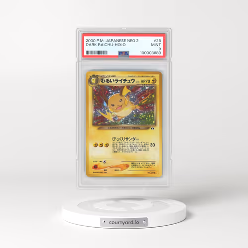 2000 Pokémon Neo 2 #26 Dark Raichu - Holo (PSA 9 MINT)