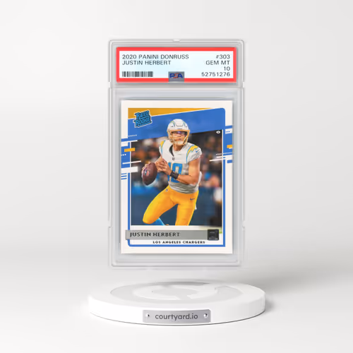2020 Panini Donruss #303 Justin Herbert (PSA 10 GEM MINT)