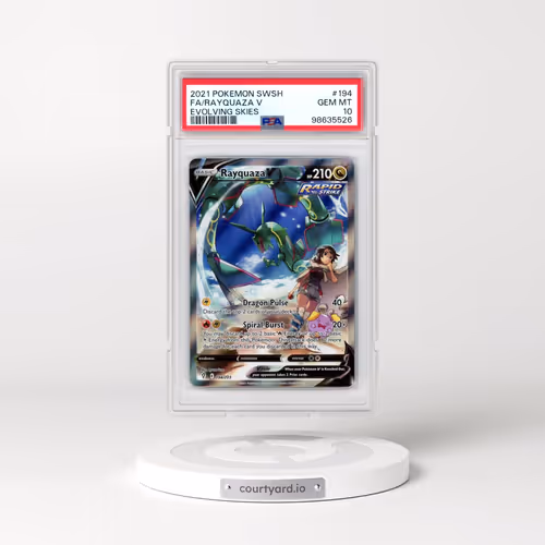 2021 Pokémon Sword & Shield Evolving Skies #194 Rayquaza V - Holo Full Art (PSA 10 GEM MINT)