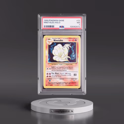 1999 Pokémon Game #12 Ninetales - Holo (PSA 7 NM)