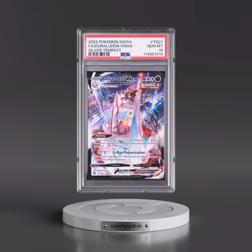 2022 Pokémon Sword & Shield Silver Tempest #TG21 Duraludon Vmax - Full Art (PSA 10 GEM MINT)