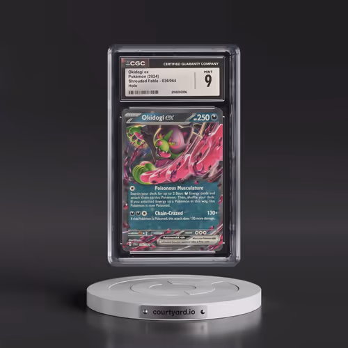 2024 Pokémon Sfa EN-Shrouded Fable #036 Okidogi EX - Holo (CGC 9 MINT)