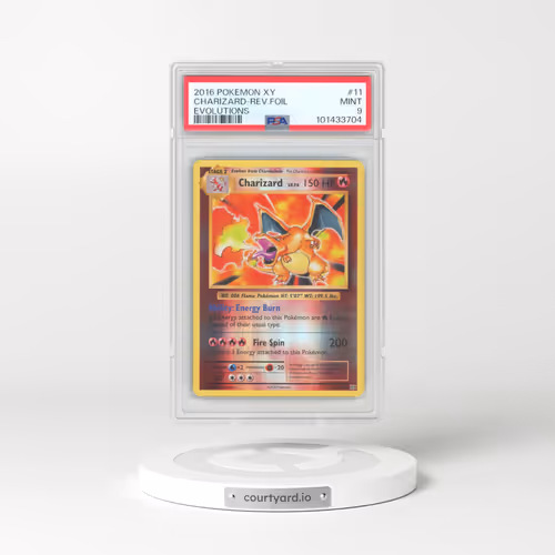 2016 Pokémon XY Evolutions #11 Charizard - Reverse Foil (PSA 9 MINT)