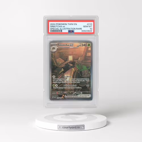 2024 Pokémon Twm EN-Twilight Masquerade #210 Sinistcha EX - Holo Special Illustration Rare (PSA 10 GEM MINT)