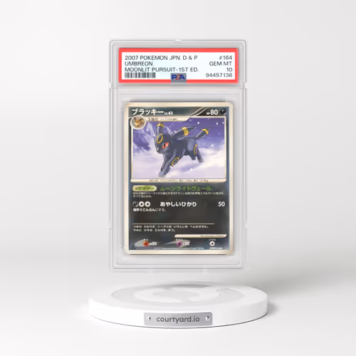 2007 Japanese Pokémon Diamond & Pearl Moonlit Pursuit #164 Umbreon - 1st Edition (PSA 10 GEM MINT)