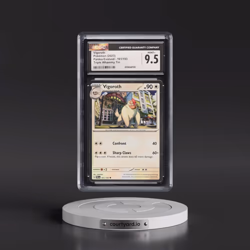 2023 Paldea Evolved - PAL EN #161/193 Vigoroth - Triple Whammy Tin (Cosmos Holo) (CGC 9.5 MINT+)