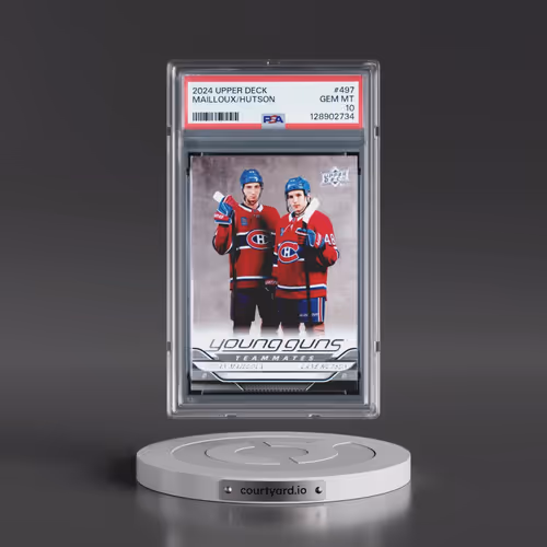 2024 Upper Deck #497 Lane Hutson/Logan Mailloux (PSA 10 GEM MINT)