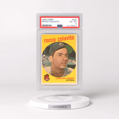1959 Topps #420 Rocco Colavito (PSA 4 VG-EX)