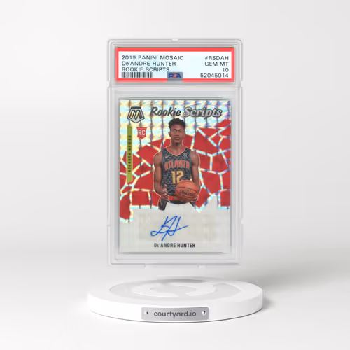2019 Panini Mosaic Rookie Scripts #RSDAH De'Andre Hunter (PSA 10 GEM MINT)