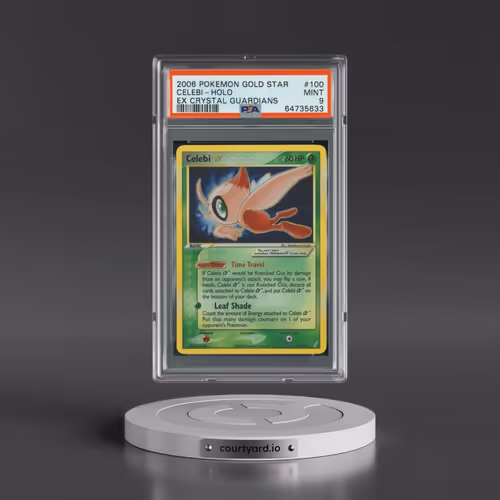 2006 Pokémon EX Crystal Guardians #100 Celebi - Holo Gold Star (PSA 9 MINT)