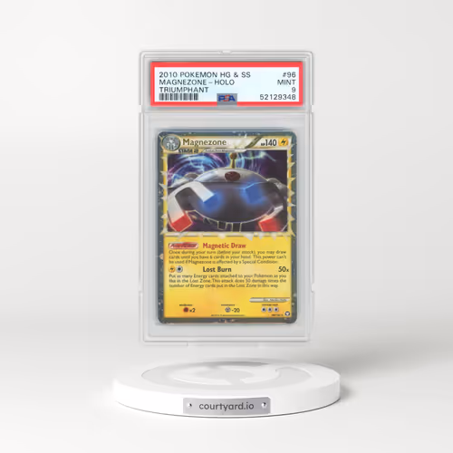 2010 Pokémon Heartgold & Soulsilver Triumphant #96 Magnezone - Holo (PSA 9 MINT)