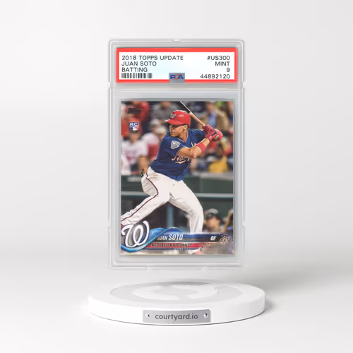 2018 Topps Update #US300 Juan Soto - Batting (PSA 9 MINT)