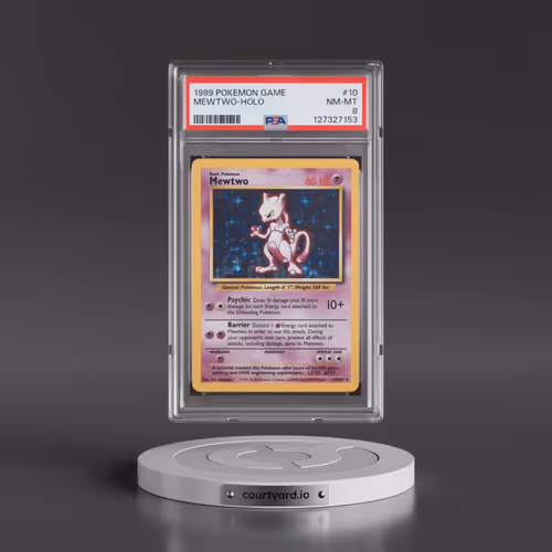 1999 Pokémon Game #10 Mewtwo - Holo (PSA 8 NM-MT)