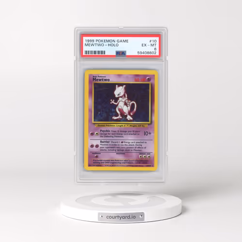 1999 Pokémon Game #10 Mewtwo - Holo (PSA 6 EX-MT)