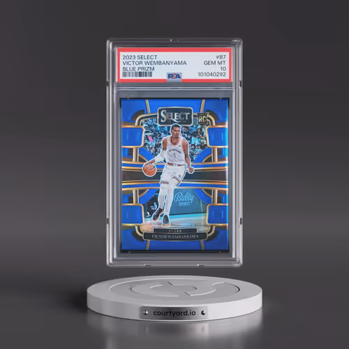 2023 Panini Select #87 Victor Wembanyama - Blue Prizm (PSA 10 GEM MINT)