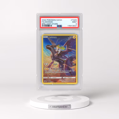 2022 Pokémon Sword & Shield Brilliant Stars #TG05 Zekrom - Full Art (PSA 9 MINT)