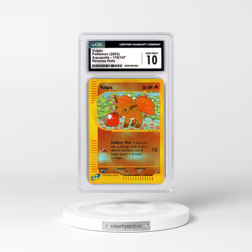 2003 Aquapolis #116 Vulpix - Holo (CGC 10 GEM MINT)
