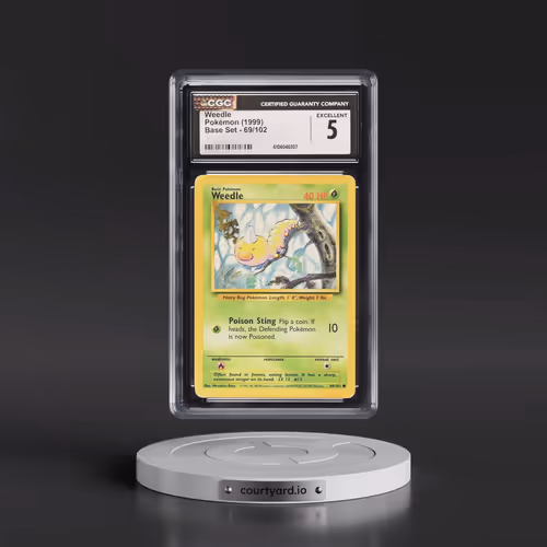 1999 Base Set #69/102 Weedle (CGC 5 EX)
