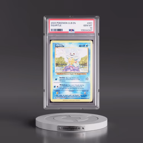 2023 Pokémon Clb-Trading Card Game Classic Blastoise & Suicune EX Deck #001 Squirtle (PSA 10 GEM MIN