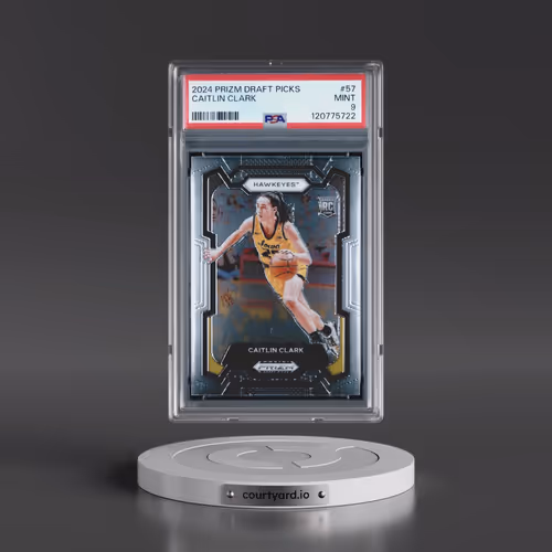 2024 Panini Prizm Draft Picks #57 Caitlin Clark (PSA 9 MINT)