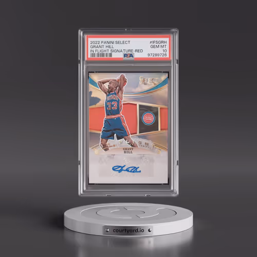 2022 Panini Select in Flight Signatures #IFSGRH Grant Hill - Red (PSA 10 GEM MINT)
