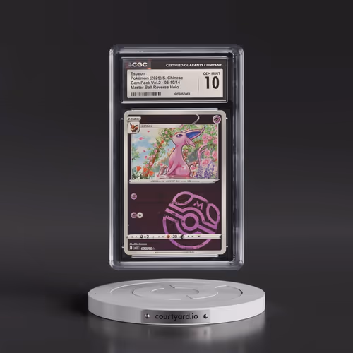 2025 Gem Pack Volume 2 - CBB2C - Simplified #05 10/14 Espeon - Reverse Holo Master Ball (CGC 10 GEM