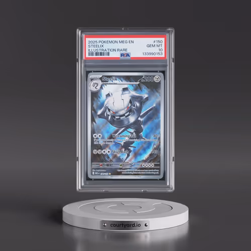 2025 Pokémon Meg EN-Mega Evolution #150 Steelix - Illustration Rare (PSA 10 GEM MINT)