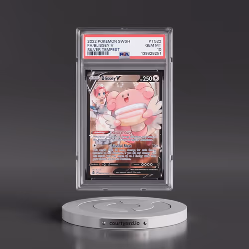 2022 Pokémon Sword & Shield Silver Tempest #TG22 Blissey V - Holo Full Art (PSA 10 GEM MINT)
