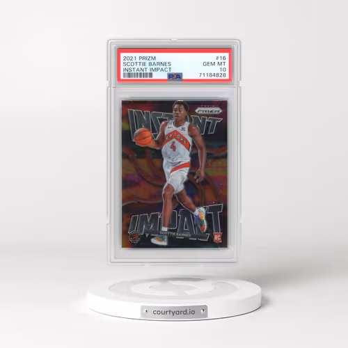 2021 Panini Prizm Instant Impact #16 Scottie Barnes (PSA 10 GEM MINT)