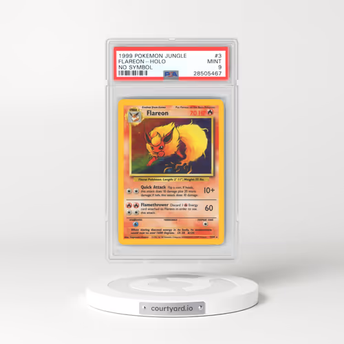 1999 Jungle #3 Flareon - Holo No Symbol (PSA 9 MINT)