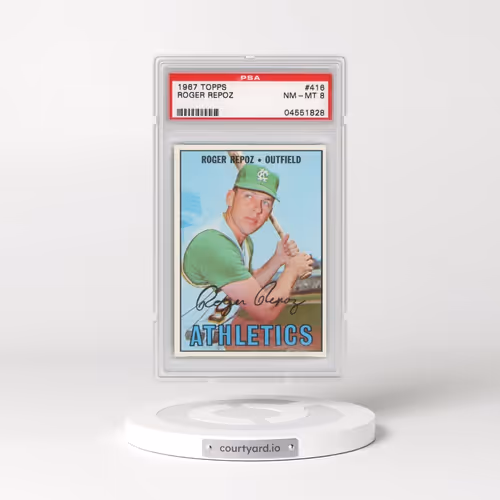 1967 Topps #416 Roger Repoz (PSA 8 NM-MT)
