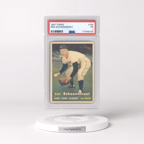 1957 Topps #154 Red Schoendienst (PSA 1 PR)