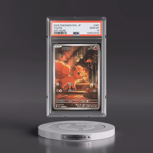 2025 Pokémon M1l-Mega Brave #067 Vulpix - Art Rare (PSA 10 GEM MINT)