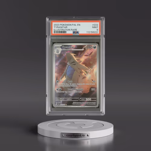 2023 Pokémon Pal EN-Paldea Evolved #222 Tyranitar - Illustration Rare (PSA 9 MINT)