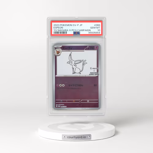 2023 Pokémon SV-P Promo #066 Espeon - YU Nagaba X Pokemon Card Game Campaign (PSA 10 GEM MINT)
