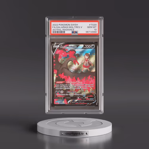 2022 Pokémon Sword & Shield Astral Radiance #TG20 Galarian Moltres V - Holo Full Art (PSA 10 GEM MIN