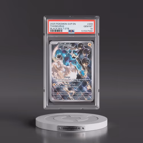 2025 Pokémon Svp EN-SV Black Star Promo #209 Thundurus - Black Bolt Elite Trainer Box (PSA 10 GEM MI