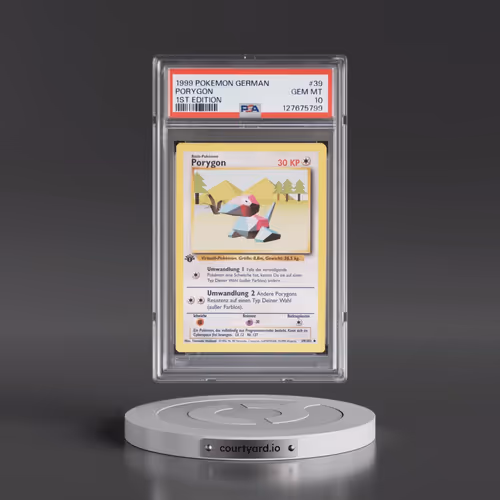 1999 Pokémon #39 Porygon - 1st Edition (PSA 10 GEM MINT)