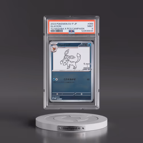 2023 Pokémon SV-P Promo #069 Glaceon - YU Nagaba X Pokemon Card Game Campaign (PSA 9 MINT)