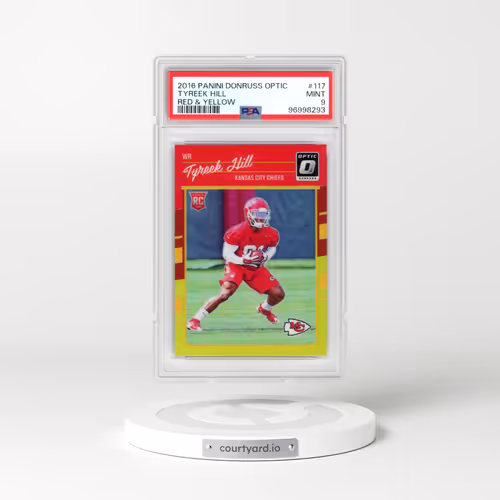 2016 Panini Donruss Optic #117 Tyreek Hill - Red & Yellow (PSA 9 MINT)