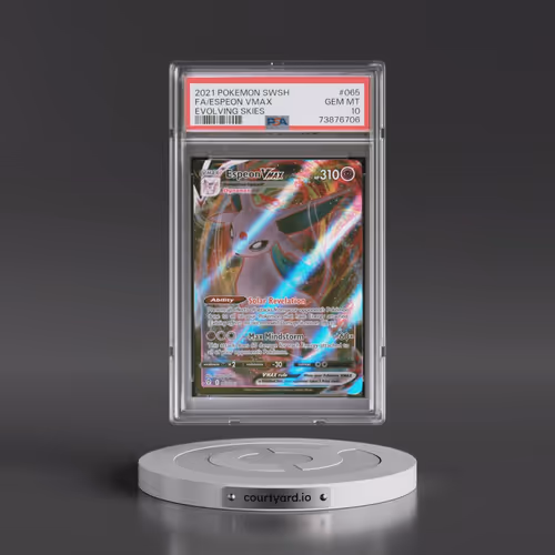 2021 Pokémon Sword & Shield Evolving Skies #065 Espeon Vmax - Full Art (PSA 10 GEM MINT)