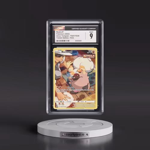 2022 Silver Tempest #TG07/TG30 Rockruff - Trainer Gallery Holo (CGC 9 MINT)
