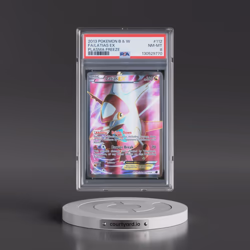 2013 Pokémon Black & White Plasma Freeze #112 Latias EX - Holo Full Art (PSA 8 NM-MT)