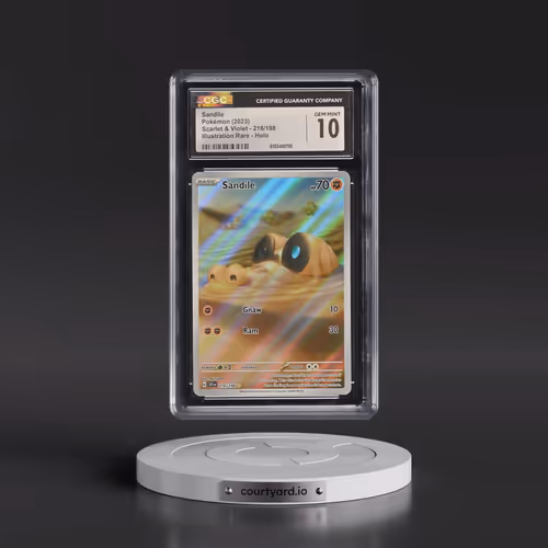 2023 Scarlet & Violet #216/198 Sandile - Illustration Rare Holo (CGC 10 GEM MINT)