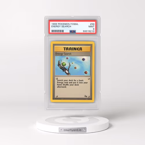 1999 Pokémon Fossil #59 Energy Search (PSA 9 MINT)