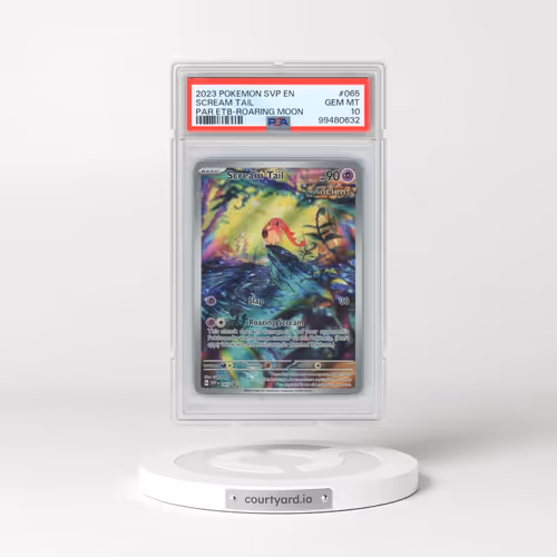 2023 Pokémon Svp EN-SV Black Star Promo #065 Scream Tail - Paradox Rift Elite Trainer Box-Roaring Moon (PSA 10 GEM MINT)