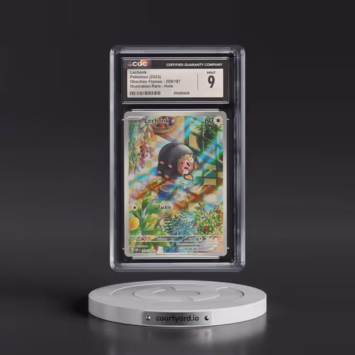 2023 Pokémon Obf EN-Obsidian Flames #209 Lechonk - Illustration Rare (CGC 9 MINT)