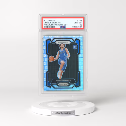 2023 Panini Prizm #163 Dereck Lively II - Premium Factory Set (PSA 10 GEM MINT)