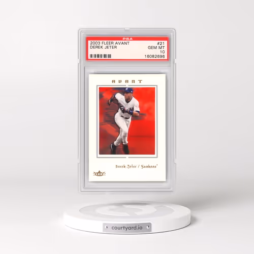 2003 Fleer Avant #21 Derek Jeter (PSA 10 GEM MINT)